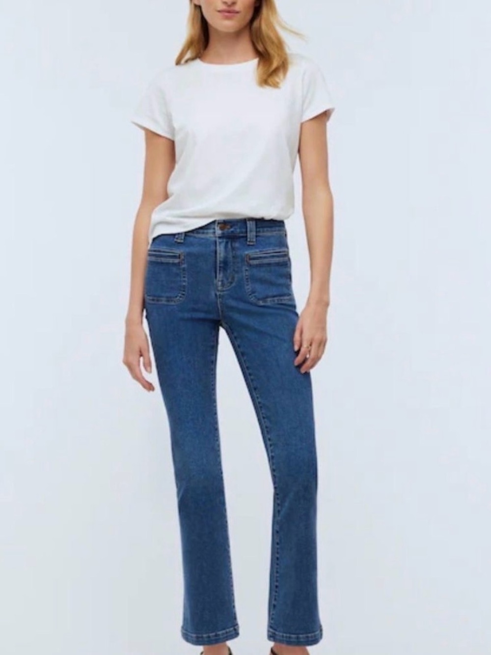 Madewell Mid-Rise Kick Out Jeans- Size 28- Fair Trade Certified
